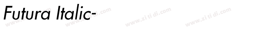 Futura Italic字体转换 Futura Italic字体转换